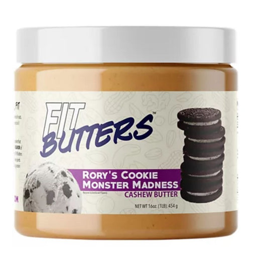 Fit Butters Foods Juices Rorys Cookie Monster Madness Cashew Fit Butters High Protein Nut Butter Spreads 16oz