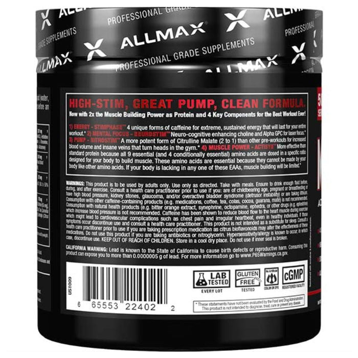 Allmax Nutrition Pre-Workouts Allmax MusclePrime 266g White Raspberry