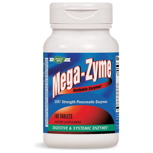 Enzymatic Therapy Digestive Health Nature's Way Mega-Zyme 10x Systemic Enzymes 100ct