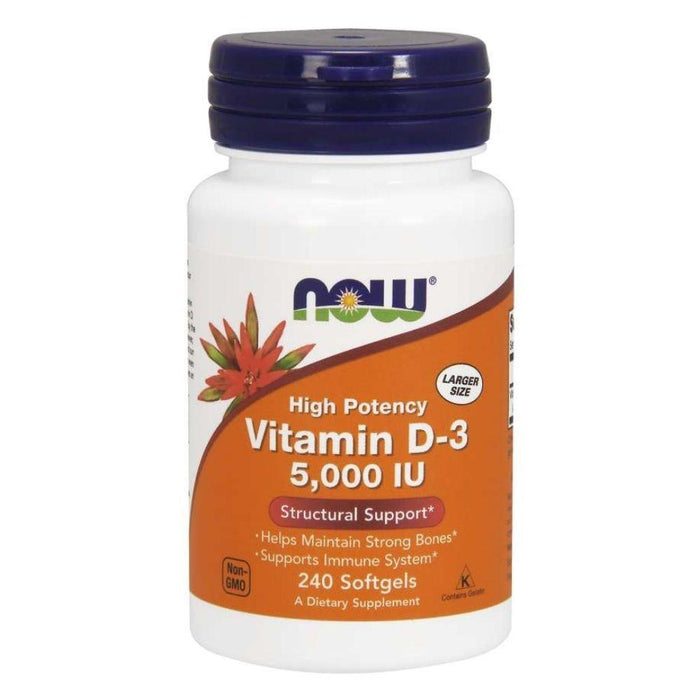 Now Foods Vitamins, Minerals, Herbs & More Now Foods Vitamin D-3 5000IU 120 Gels