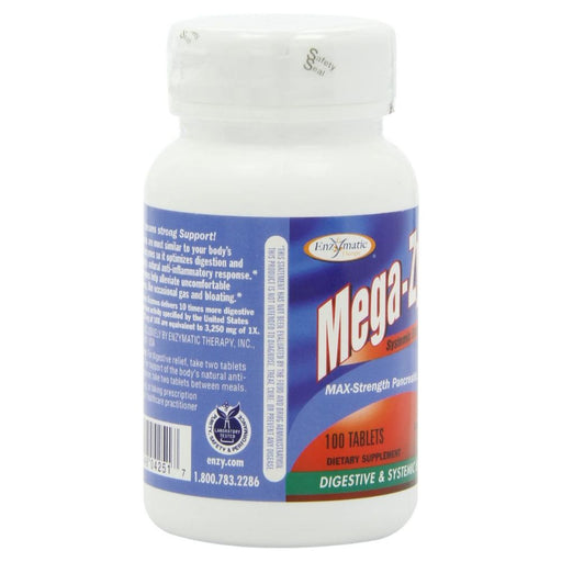 Enzymatic Therapy Digestive Health Nature's Way Mega-Zyme 10x Systemic Enzymes 100ct