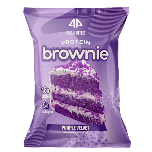 AP Sports Regimen Bars Purple Velvet Alpha Prime Prime Bites Protein Brownies 12 Box