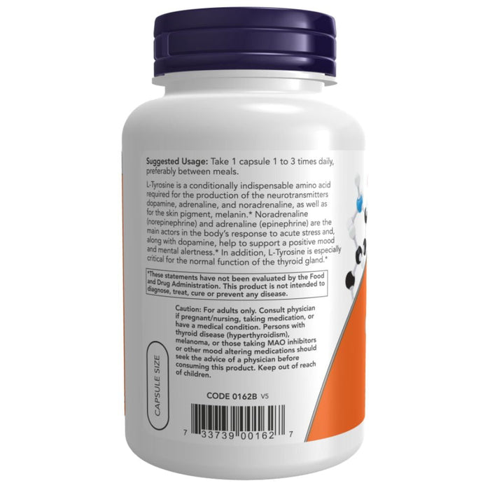 Now Foods Sports Nutrition & More Now Foods L-Tyrosine 500mg 120 Capsules