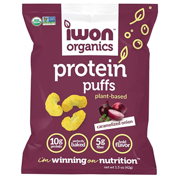 Iwon Foods Juices Carmelized Onion IWON Organic Puffs 8 Bags