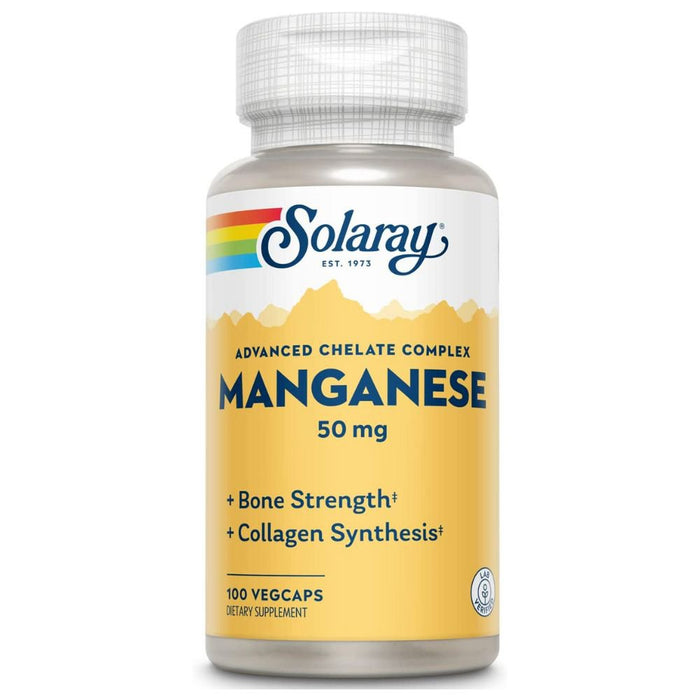 Solaray Vitamins, Minerals, Herbs & More Solaray Manganese 50mg 100 Capsules