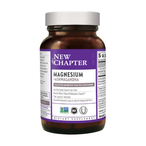 New Chapter Vitamins & Minerals New Chapter Magnesium + Ashwagandha 30 Tablets