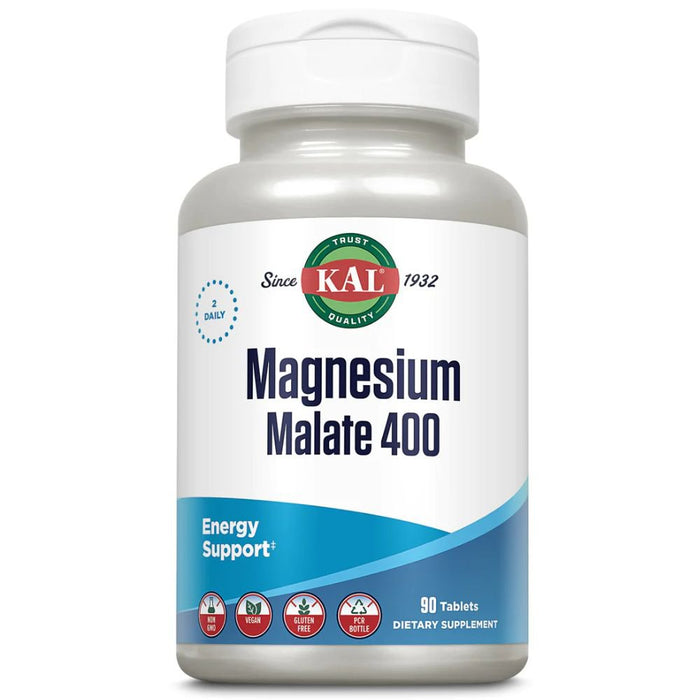 Kal Vitamins & Minerals KAL Magnesium Malate 400 90 Tablets