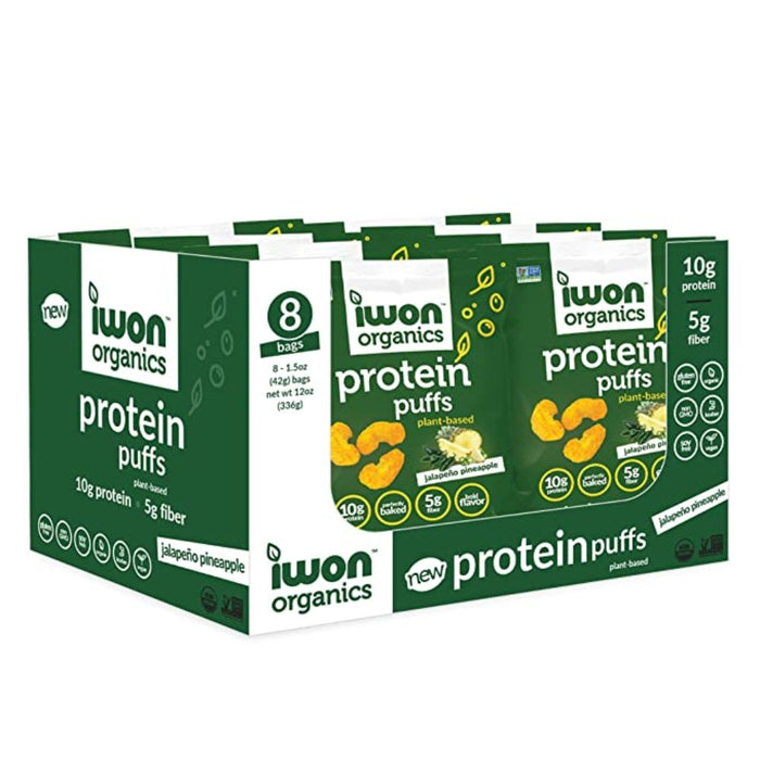 Iwon Foods Juices IWON Organic Puffs 8 Bags