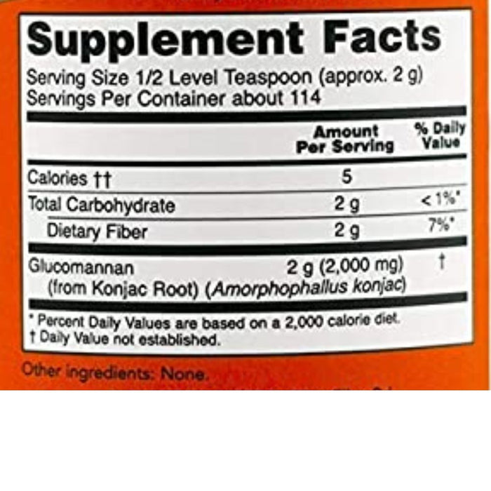 Now Foods Specialty Health Products Now Foods Glucomannan Powder 8oz