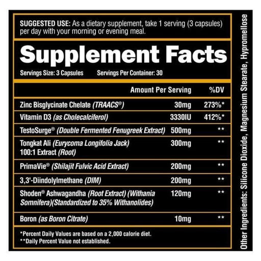 Alpha Lion Specialty Health Products Alpha Lion SuperHuman Test 90 Capsules