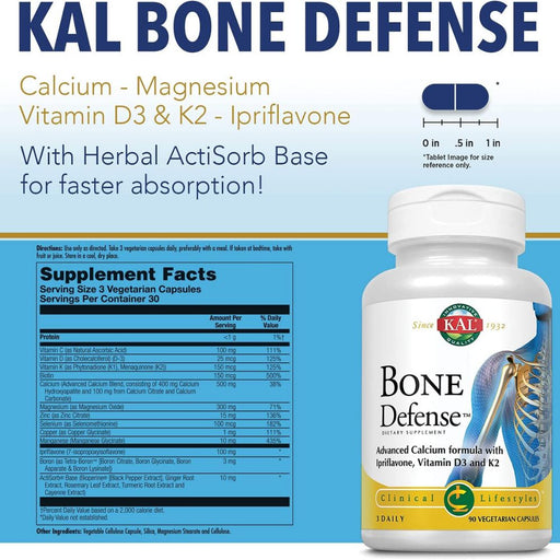 Kal Specialty Health Products KAL Bone Defense 90 Capsules