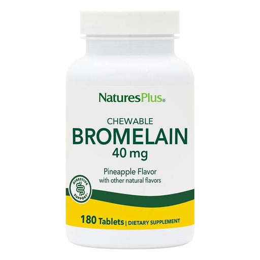 Nature's Plus Digestive Health Nature's Plus Bromelain 40mg 180 Chewable Tablets