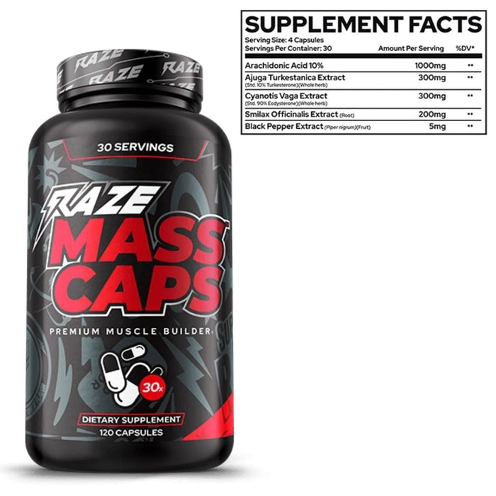 REPP SPORTS Sports Performance Recovery Raze Mass 120 Capsules