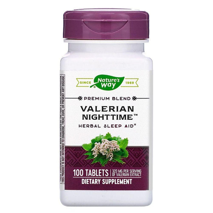 Nature's Way Herbs Nature's Way Valerian Nighttime Sleep Aid 100 Tablets