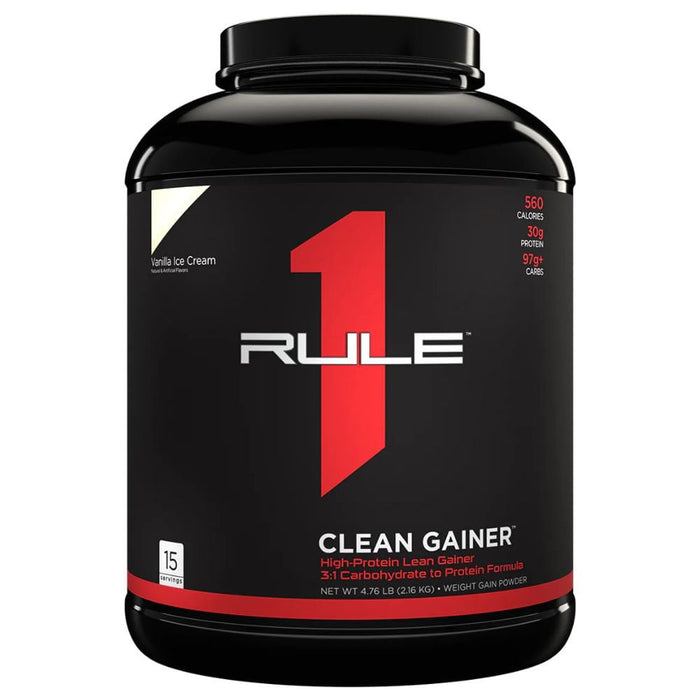 Rule1 Meal Replacement Powders Vanilla Icecream Rule 1 Clean Gainer Mass Gainer 5lb