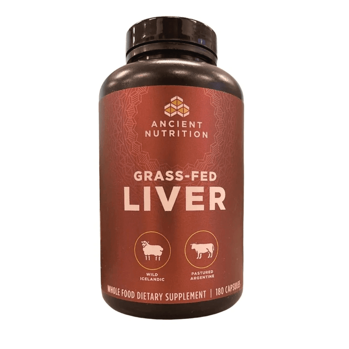 Ancient Nutrition Specialty Health Products Ancient Nutrition Grass Fed Liver 180 Capsules