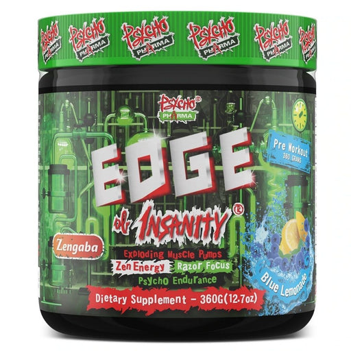 Psycho Pharma Pre-Workouts Blue Lemonade Psycho Pharma Edge of Insanity 25 Servings