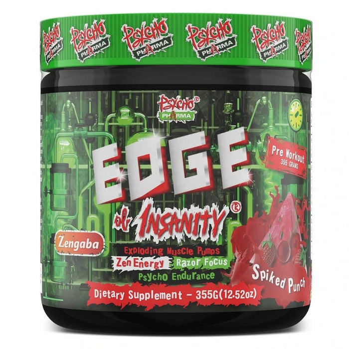 Psycho Pharma Pre-Workouts Spiked Punch Psycho Pharma Edge of Insanity 25 Servings