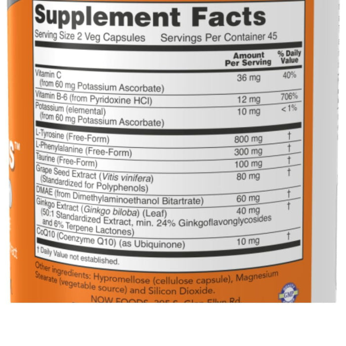 Now Foods Vitamins, Minerals, Herbs & More Now Foods True Focus 90 Capsules