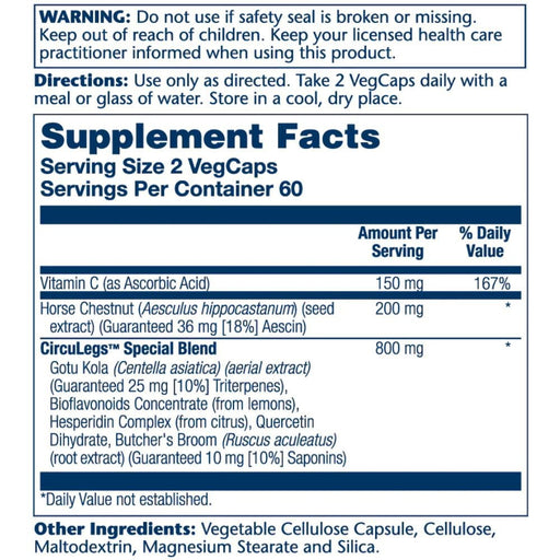 Solaray Vitamins, Minerals, Herbs & More Solaray CircuLegs Circulation Support 120 Capsules