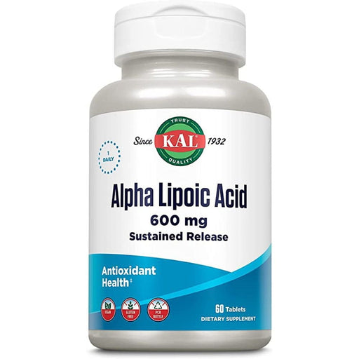 Kal Specialty Health Products KAL ALPHA LIPOIC ACID SUSTAINED RELEASE 600mg 60T