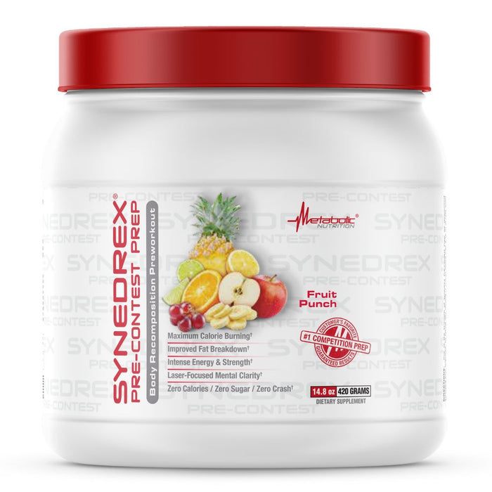 Metabolic Nutrition Fat Burner Fruit Punch Metabolic Nutrition Synedrex Pre-Workout 30/60 Servings