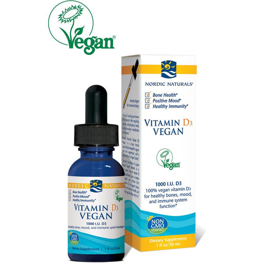 Nordic Naturals Vitamins, Minerals, Herbs & More Nordic Naturals Vitamin D3 Vegan 1 Fl Oz (581678497836)