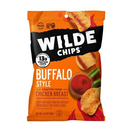 Wilde Foods Juices Buffalo Wilde Protein Chips 8 Box