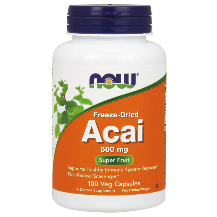 Now Foods Vitamins, Minerals, Herbs & More Now Foods Acai 500 Mg 100 Vegetable Capsules (582236569644)