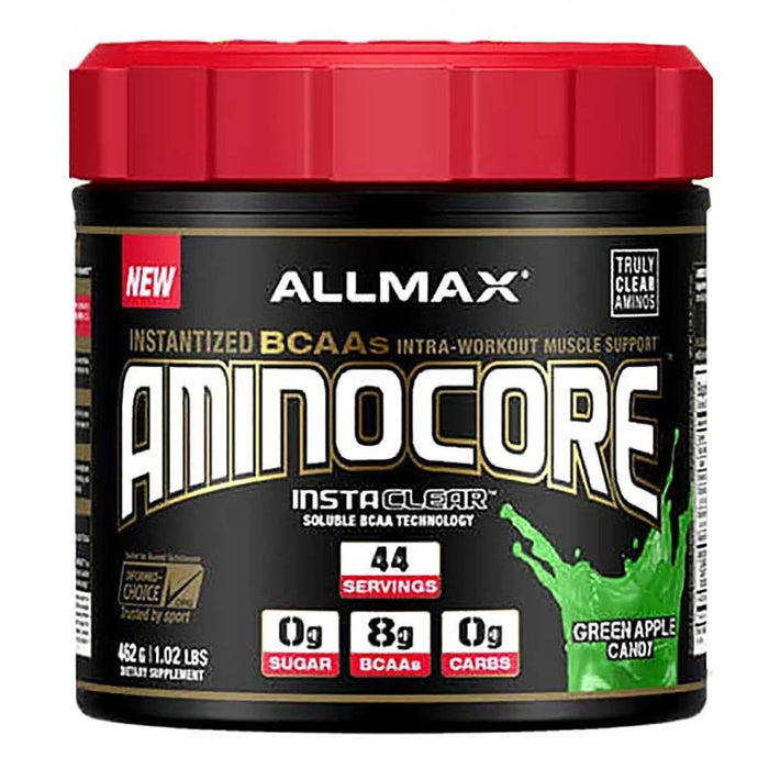 Allmax Nutrition Sports Nutrition & More Green Apple Candy Allmax Nutrition AminoCore BCAA 315 Grams