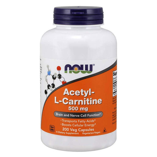 Now Foods Vitamins, Minerals, Herbs & More Now Foods Acetyl L-Carnitine 500mg 200 Vegetable Capsules