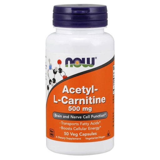 Now Foods Sports Nutrition & More Now Foods Acetyl L-Carnitine 500mg 50 Vegetable Capsules