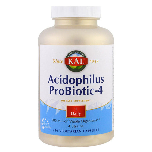 Kal Sports Nutrition & More Kal Acidophilus Probiotic-4 250 Vege Caps