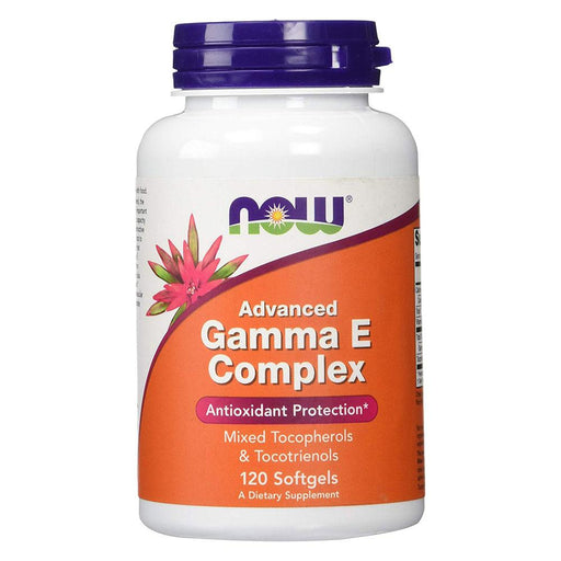 Now Foods Vitamins, Minerals, Herbs & More Now Foods Advanced Gamma E 120 Softgels (582272024620)