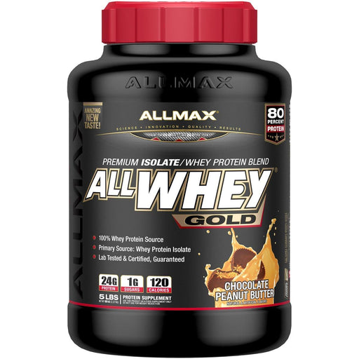 Allmax Nutrition Sports Nutrition & More Chocolate Peanut Butter Allmax Nutrition AllWhey Gold 5 Lbs