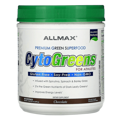 Allmax Nutrition Vitamins, Minerals, Herbs & More Allmax CytoGreens For Athletes Chocolate 60 Servings