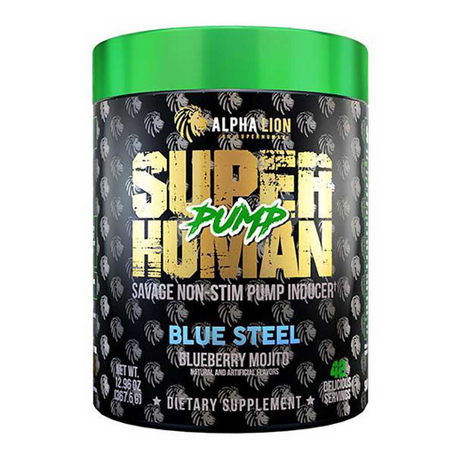 Alpha Lion Pre-Workouts Blue Steel Alpha Lion SuperHuman Pump 42 Servings