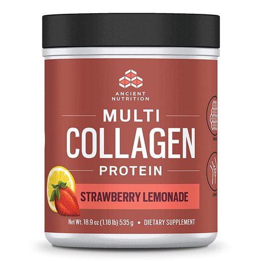 Ancient Nutrition Protein Powders Strawberry Lemonade Ancient Nutrition Dr. Axe Multi Collagen Protein 1lb