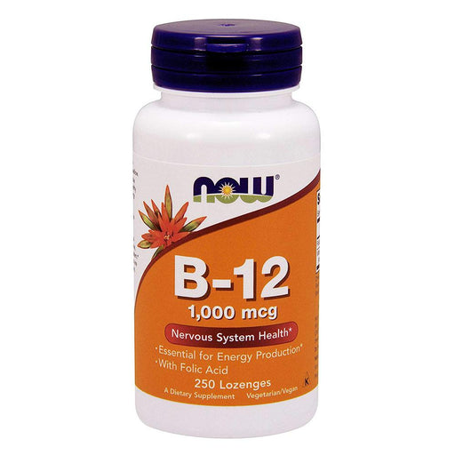 Now Foods Vitamins, Minerals, Herbs & More Now Foods B-12 1000mcg 250 Lozenges (582169362476)