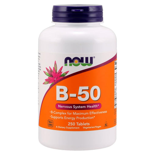 Now Foods Vitamins, Minerals, Herbs & More Now Foods B-50 Tablets 250 Tablets