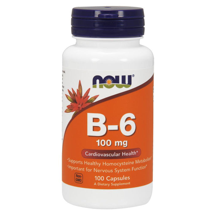 Now Foods Vitamins, Minerals, Herbs & More Now Foods B-6 100 Mg 100 Capsules (582189514796)