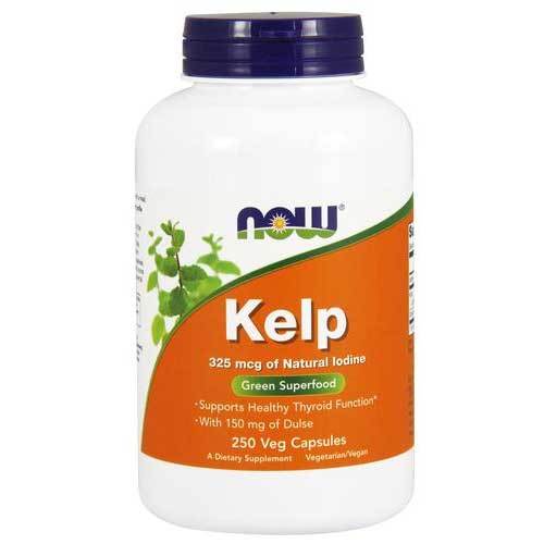 Now Foods Vitamins, Minerals, Herbs & More Now Foods Kelp Caps 250 Vegetable Capsules (582181617708)