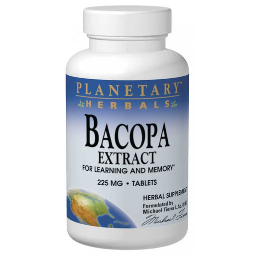 Planetary Herbals Vitamins, Minerals, Herbs & More Planetary Herbals Bacopa Extract 225mg 120 Tabs (580962746412)