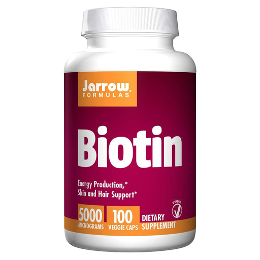 Jarrow Formulas Vitamins, Minerals, Herbs & More Jarrow Formulas Biotin 5000mcg 100 Caps