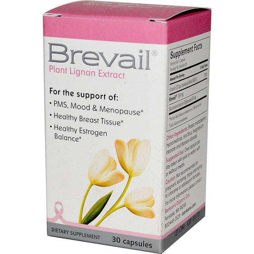 Barlean's Vitamins, Minerals, Herbs & More Barlean's Brevail Protective Breast Health 30 Caps (580684644396)