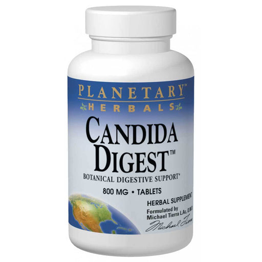 Planetary Herbals Vitamins, Minerals, Herbs & More Planetary Formulas Candida Digest 800mg 90 Tabs