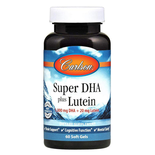 Carlson Vitamins & Minerals Default Carlson Super DHA Plus Lutein 60SG (1717426257964)