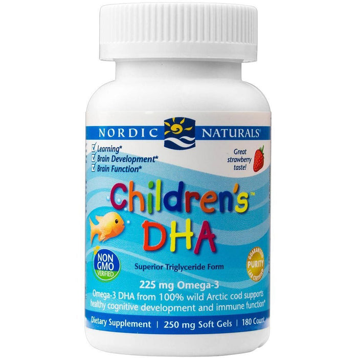 Nordic Naturals Vitamins, Minerals, Herbs & More Nordic Naturals Children's DHA 180 SoftGels (581548671020)