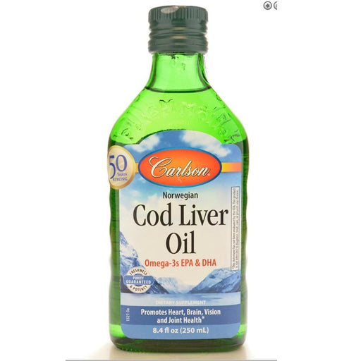 Carlson Vitamins, Minerals, Herbs & More Carlson Norwegian Cod Liver Oil Regular Flavor 250mL (581298978860)