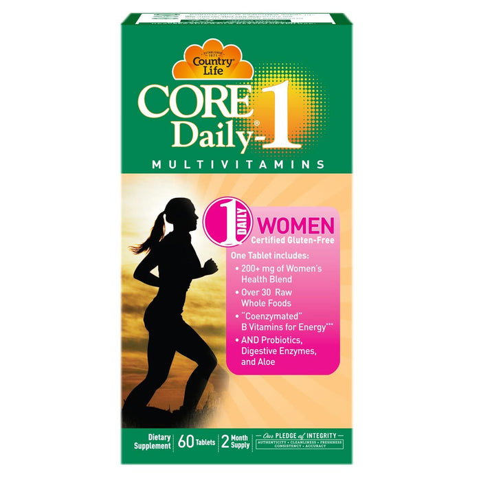 Country Life Vitamins, Minerals, Herbs & More Country Life Core Daily-1 Women 60 Tabs